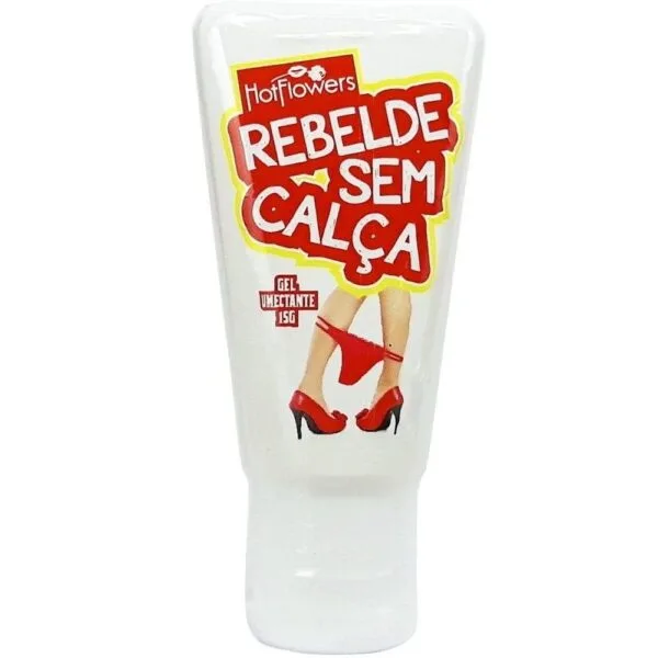 Rebelde Sem Calça Gel Anestésico Anal 15G Hot Flowers