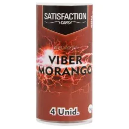 Bolinha Viber Morango Choque Aromática 04 Unidades Satisfaction