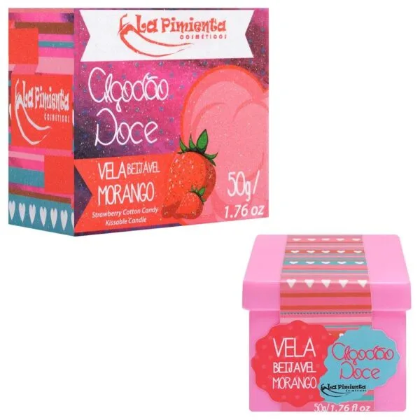 Vela Aromática para Massagem Beijável 50G La Pimienta (Morango)