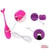 Vibrador sem Fio Controle Remoto Recarregável Rosa - Image 3