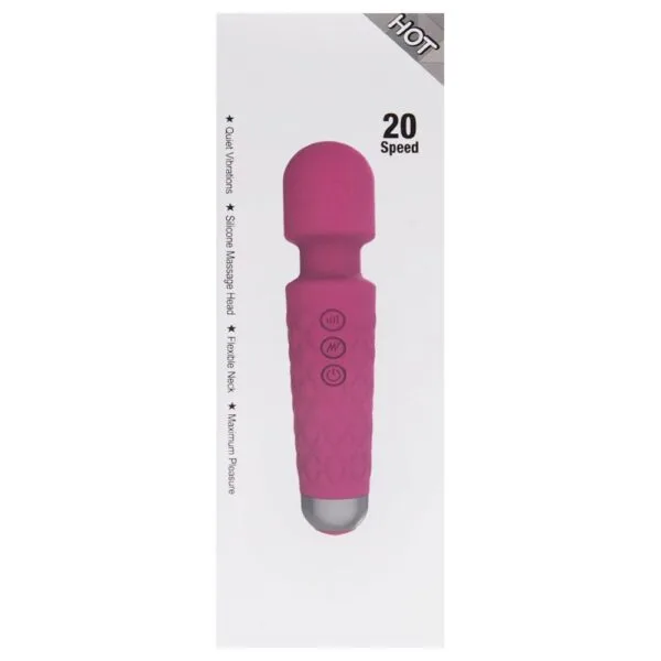 Vibrador Varinha Mágica Microfone 20 Velocidades Rosa - Image 4