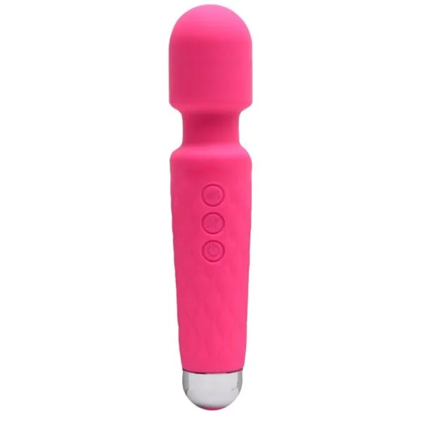 Vibrador Varinha Mágica Microfone 20 Velocidades Rosa