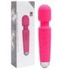 Vibrador Varinha Mágica Microfone 20 Velocidades Rosa