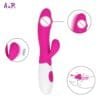 Vibrador Poderoso Dilldo Coelho 10 Velocidades G Spote Clitóris Estimulação Massagem - Image 3