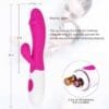 Vibrador Poderoso Dilldo Coelho 10 Velocidades G Spote Clitóris Estimulação Massagem - Image 5