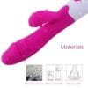 Vibrador Poderoso Dilldo Coelho 10 Velocidades G Spote Clitóris Estimulação Massagem - Image 7