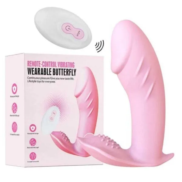 Vibrador Sem fio Dildo  Recarregável com Controle