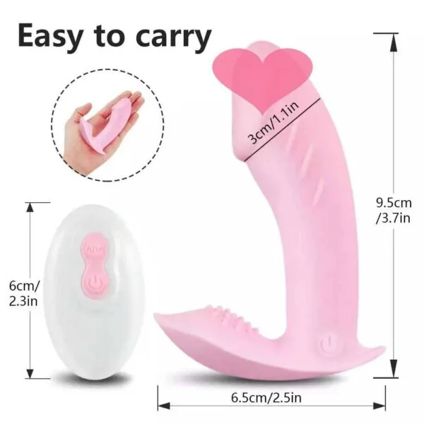 Vibrador Sem fio Dildo  Recarregável com Controle - Image 3