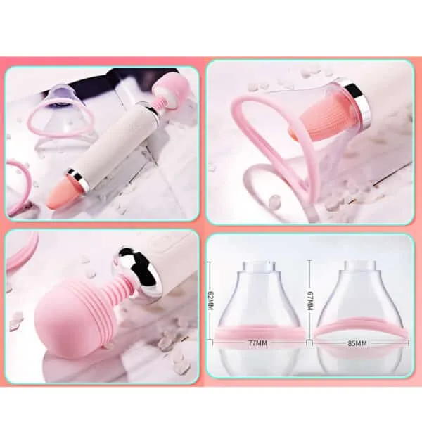 Vibrador Varinha Magica, Sugador e Língua - Imagem 3