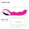 Vibrador Ponto G Acabamento Cromado Recarregável Rosa - Imagem 3