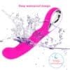 Vibrador Ponto G Acabamento Cromado Recarregável Rosa - Imagem 5
