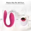 Vibrador Duplo Prazer Com Sugador Controle Remoto Recarregável - Image 6