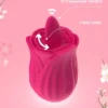 Vibrador Língua Formato de Rosa - Imagem 2