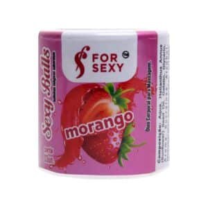 Sexy Ball Bolinha Morango 03 Unidades For Sexy