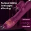 Vibrador Vai e Vem com Sugador (Roxo) - Image 3