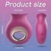 Vibrador Língua Cabo Cromado Cor Rosa - Image 2
