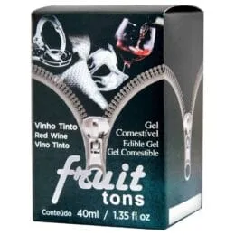 Fruit Sexy 50 Tons Gel Comestível 40Ml Intt Vinho Tinto