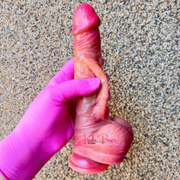 Prótese Peniana Pênis Realístico Ultra Macio Imita Pele Humana 20 x 4 cm