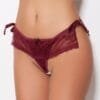 Calcinha Tailandesa Amarração Lateral Veste P ao G1 Marsala