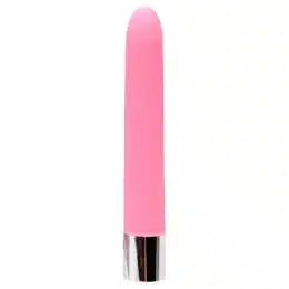 Vibrador Personal 10 Vibrações Aveludado Vipmix Cromado Rosa