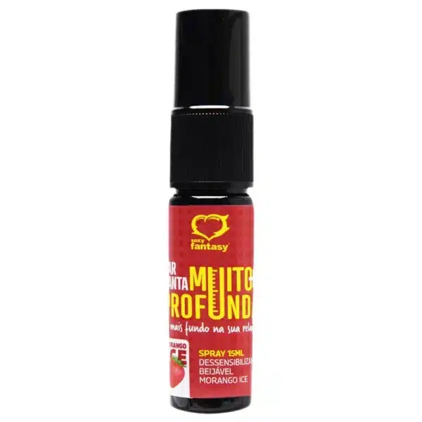 Garganta Muito Mais Profunda Spray 15Ml Sexy Fantasy Morango - Image 2