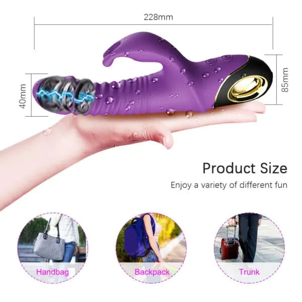 Vibrador Coelho Vai e Vem Rotação 360º - Image 8