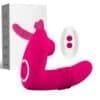 Vibrador de Calcinha Vai e Vem com Sugador Vermelho Escuro - Image 6