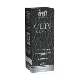 Cliv Black Gel Facilitador Anal Com Ácido Hialurônico E Mentol 17g Intt