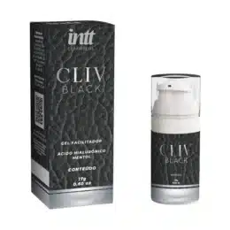 Cliv Black Gel Facilitador Anal Com Ácido Hialurônico E Mentol 17g Intt