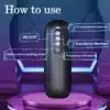 Masturbador Elétrico MP3 Masculino Preto - Imagem 9
