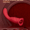 Vibrador Dildo Formato Boca Ponto G Vermelho