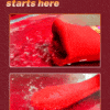 Vibrador Dildo Formato Boca Ponto G Vermelho - Imagem 2