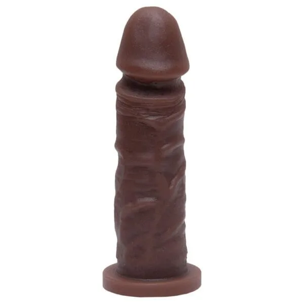 Prótese Maciça Pênis Sexy Fantasy 15,3 X 4Cm Cor Marrom - Imagem 4