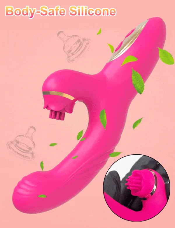 Vibrador Ponto G Sobe e Desce Estimulação Clitóris Cor Pink - Image 4