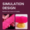 Vibrador Dildo Vai e Vem Rotativo Com Sugador Clitóris Cor Pink - Image 5