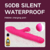 Vibrador Dildo Vai e Vem Rotativo Com Sugador Clitóris Cor Pink - Image 4
