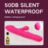 Vibrador Dildo Vai e Vem Rotativo Com Sugador Clitóris Cor Pink - Image 4