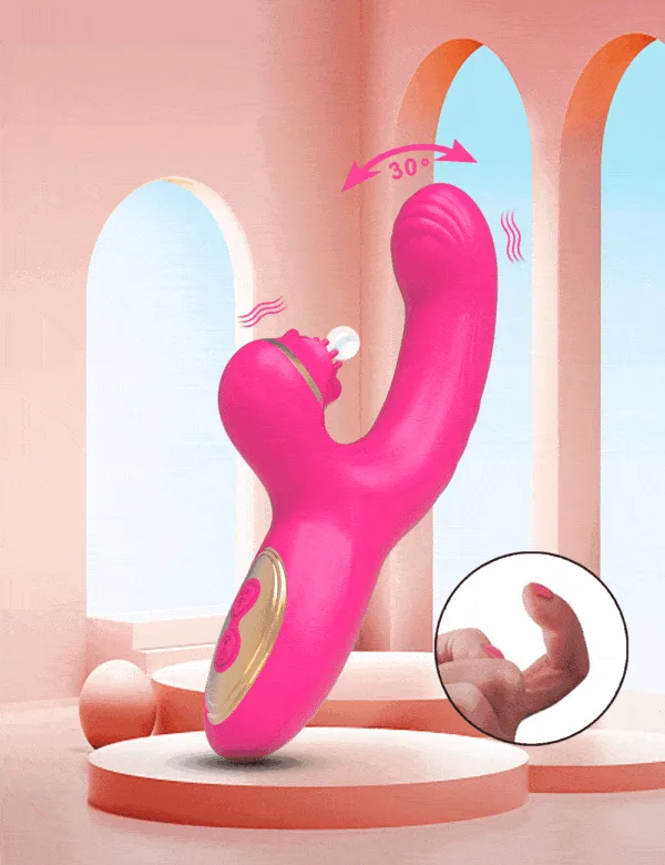 Vibrador Ponto G Sobe e Desce Estimulação Clitóris Cor Pink