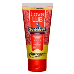 Love Lub Bubbalove Morango Lubrificante Corporal Beijável 60g La Pimienta