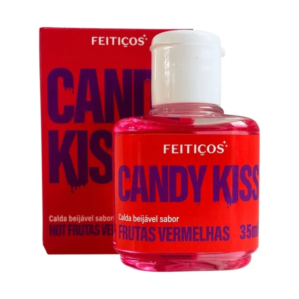 Candy Kiss Hot Frutas Vermelhas Calda Beijável com Efeito Quente 35ml Feitiços Aromáticos