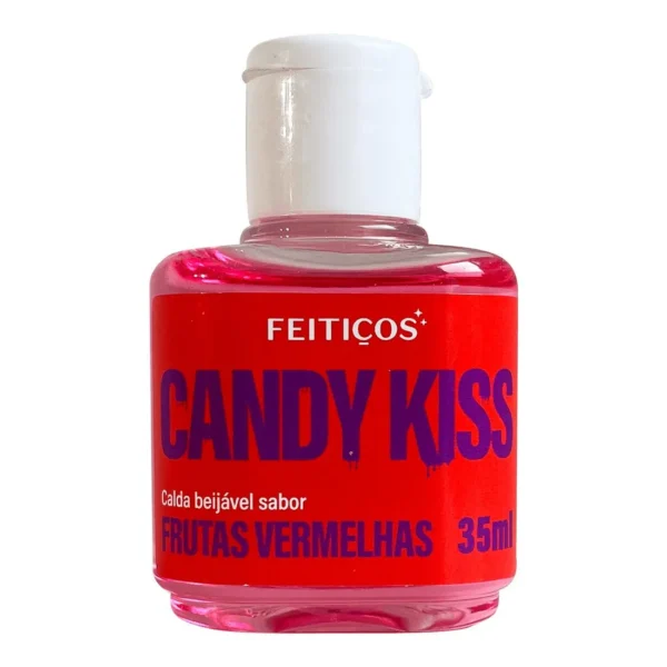 Candy Kiss Hot Frutas Vermelhas Calda Beijável com Efeito Quente 35ml Feitiços Aromáticos