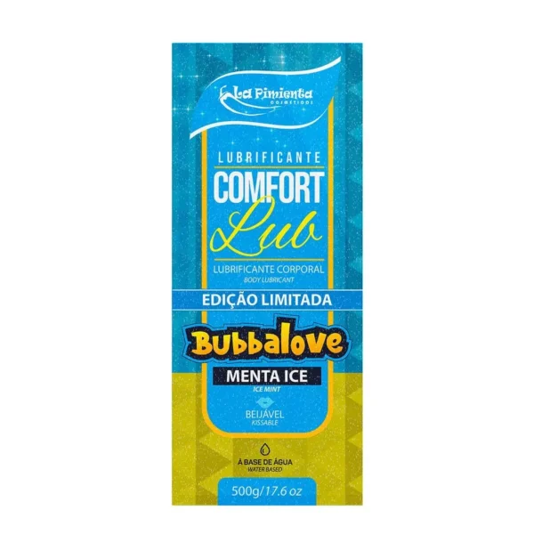 Comfort Lub Bubbalove Lubrificante Íntimo Beijável Menta Ice