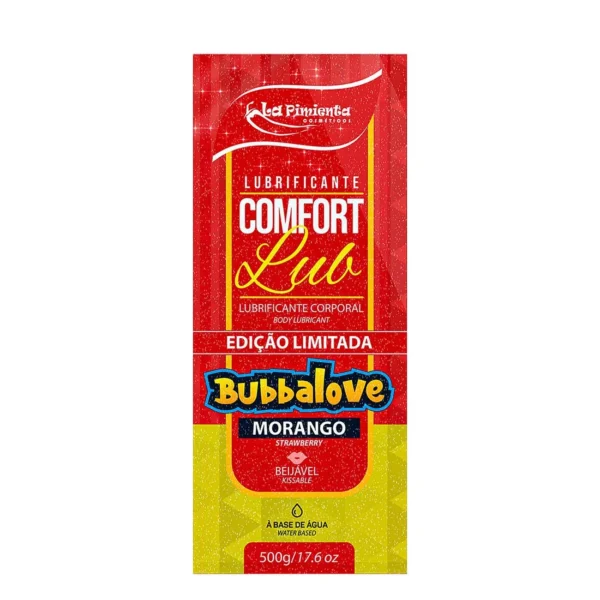 Comfort Lub Bubbalove Lubrificante Íntimo Beijável Morango