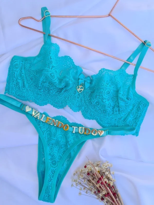 Conjunto Lingerie Renda com Aro