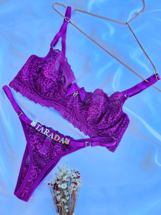Conjunto Lingerie Renda com Aro
