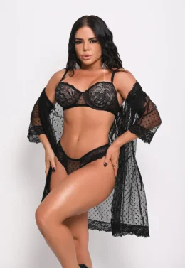 Conjunto de Renda com Sutiã Calcinha