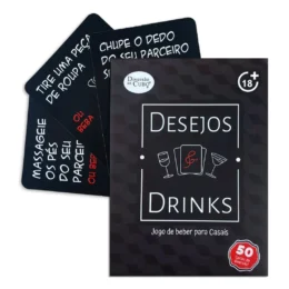Baralho Desejos e Drinks Jogo de Cartas Diversão ao Cubo