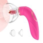 Vibrador Formato Lingua com Sucção Curvado Pink