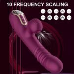 Vibrador Vai e Vem com Sugador (Roxo)