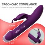 Vibrador Vai e Vem Borboleta Recarregável Roxo - Imagem 2